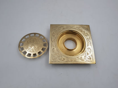 Antique Brass Floor Drain - Shower Floor Drain