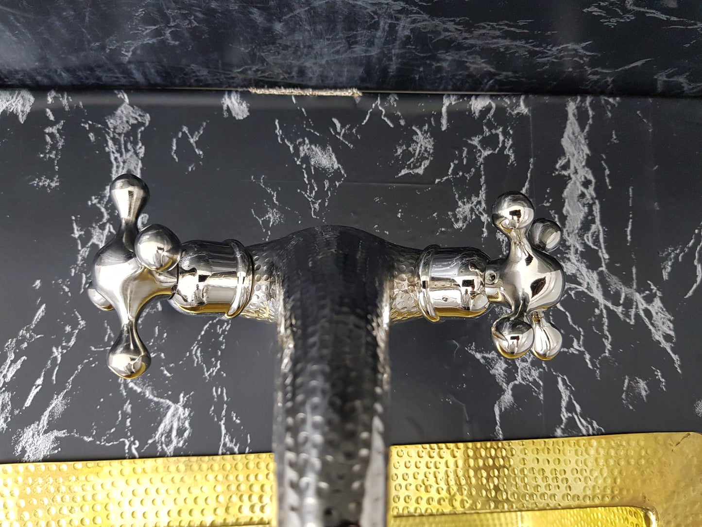 Bathroom Vanity Faucet - Powder Room Faucet - Nickel Faucet