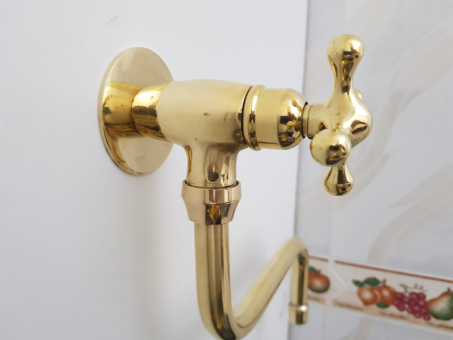 Brass Single Hole Kitchen Faucet - Single Hole Wall Mount Faucet