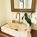 Gooseneck Bathroom Solid Brass Faucet, Unlacquered Brass Single hole Faucet , Kitchen Faucet Bathroom ,360 degree swivel spout