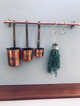 Copper & Brass Kitchen Rail, Coat Rail or Towel Rail