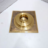 Square Shower Drain, Crafted from Solid Brass. Brass Drain Cover A Perfect Blend of Style and Durability for Your Bathroom