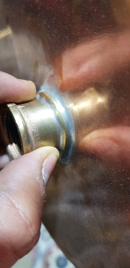 Pommeau de douche effet pluie en cuivre massif non verni, pommeau de douche rond vintage artisanal, pour usage extérieur