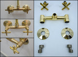 Brass Shower -Unlacqured Brass Shower Fixtures