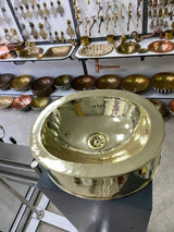 Solid Brass Bathroom sink , Handmade Brass Sink for Bathroom , Luxury Brass Sink