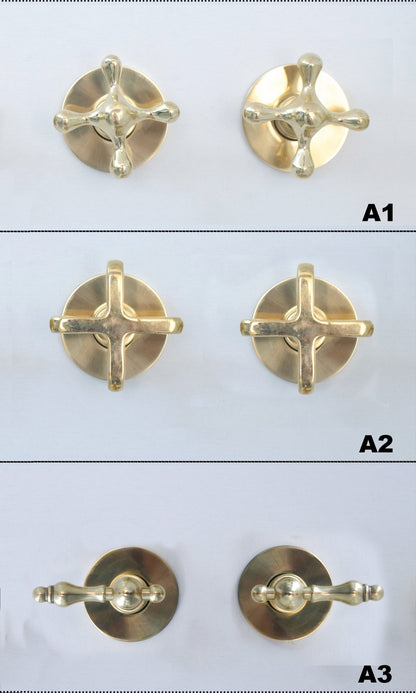 Brass Handheld Shower Head - Built-In Shower System