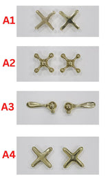 Unlacquered Brass Bridge Kitchen Faucet With Various Handles style 8" Spread