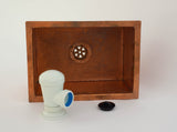Undermount - Hammered Copper Kitchen Prep Sink