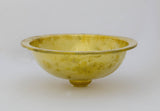 Hammered Round Vessel Sink  , Handmade Traditional Brass Sink , Diameter 16-1/8" Height 6-3/8"