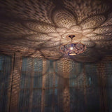 Moroccan brass pendant light