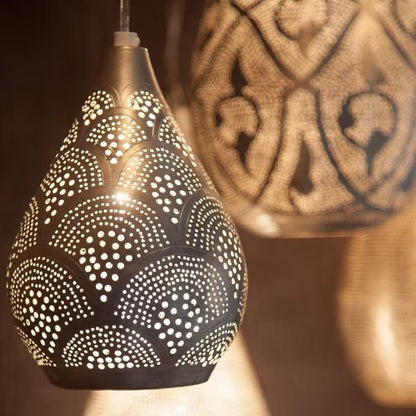 Moroccan Pendant Lamp Hanging Lamp , Brass Ceiling Lamps ,Copper Lampshade ,Bohemian Home Decor ,Brass Modern Lighting, Kitchen Lights Gold