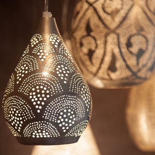 Moroccan Pendant Lamp Hanging Lamp , Brass Ceiling Lamps ,Copper Lampshade ,Bohemian Home Decor ,Brass Modern Lighting, Kitchen Lights Gold