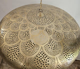 Moroccan brass pendant light