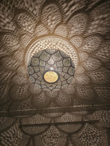 Moroccan brass pendant light