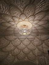 Moroccan brass pendant light