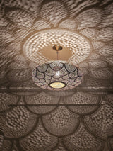 Moroccan brass pendant light