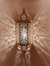 lot de 3 appliques murales marocaines en laiton : lumière ambiante, finition cuivre