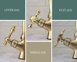 Brass Single Hole Kitchen Faucet: Modern Elegance