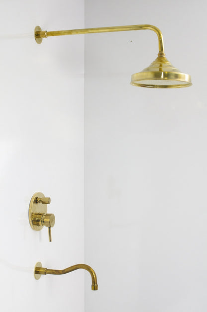 Regenduschkopf aus Messing - Badewannenarmatur aus Messing