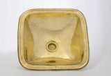 Solid Brass  Vintage Moroccan Single Sink Drop-in