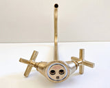 kitchen faucet antique sink faucet solid brass bathroom faucet Farmhouse Bathroom Brass Sink Faucet Vanity Matte Brass Faucet Basin Tap