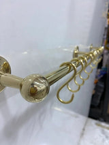 Unlacquered Brass Pot Rack Vintage Handmade Gold Brass Pot Rack Rustic Wall Mounted , Vintage kitchen pot rack rail