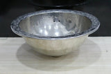 Handmade Silver Round Sink - Unique & Stylish Bathroom Fixture