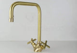 Single Hole Bathroom Faucet - Antique Brass Bathroom Faucet