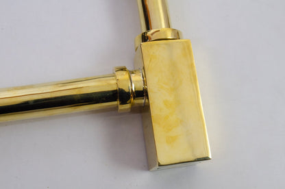 Unlackierter Messing-Siphon für Badezimmer – Messing-Pop-up-Ablauf