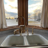 Discover Timeless Beauty and Efficiency with our #UnlacqueredBrassFaucet: A Perfect Blend of Old-World Romance and Sustainability